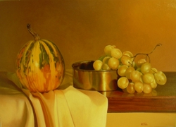 sulla tavola due olio su tela 40 x 60