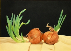 germogli di primavera olio su tela 35 x 45