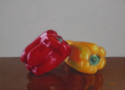 peperoni olio su tela 24 x 30