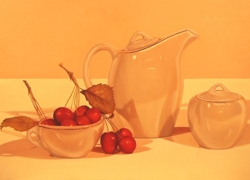 oggetti d'affezione olio su tela 30 x 50