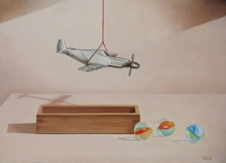 sogno di un volo (interrotto) olio su tela 30 x 40