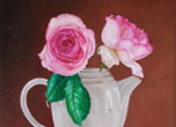 sgarbata eleganza olio su tela 30 x 40